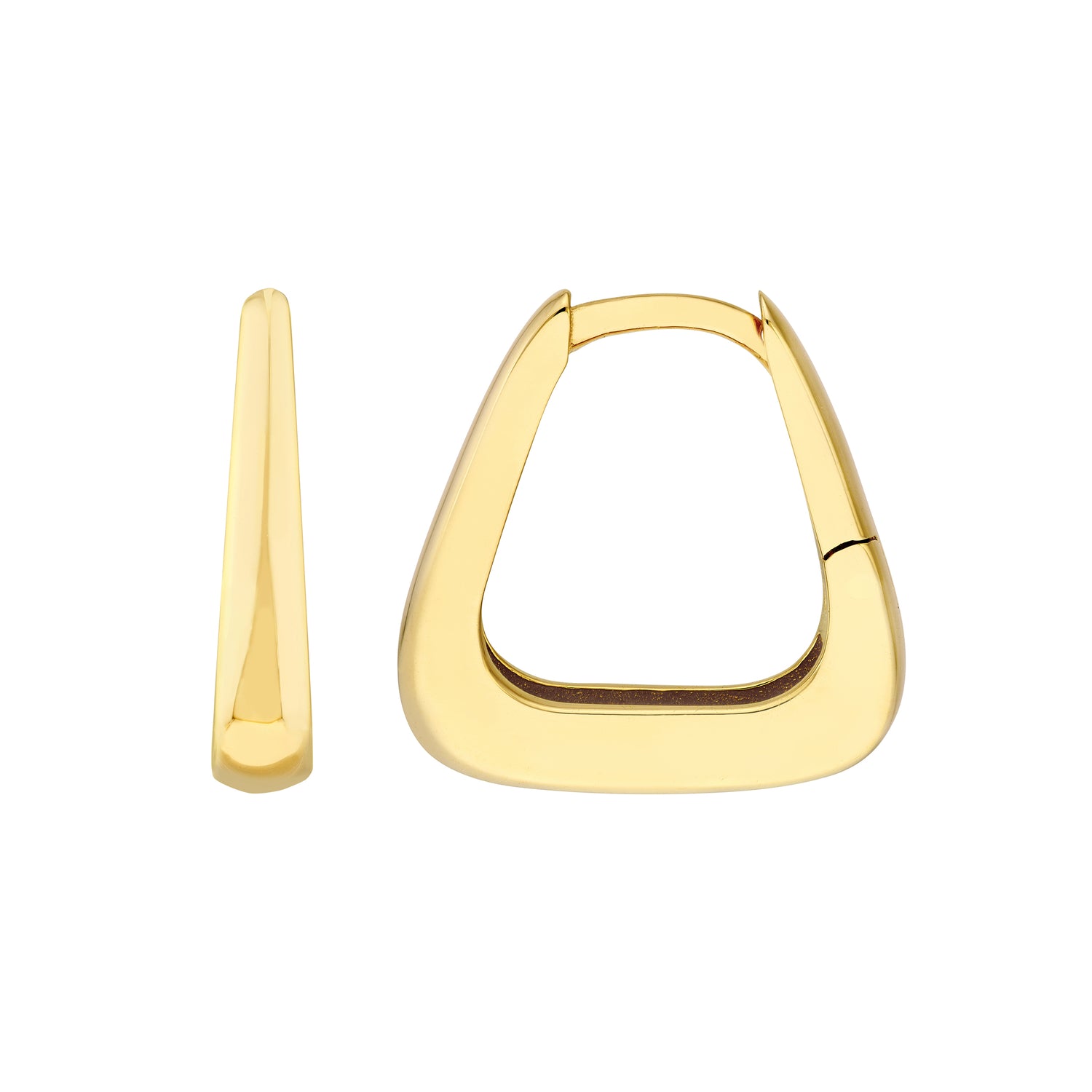 Midas Squared-Off Tapered Hoop Earrings