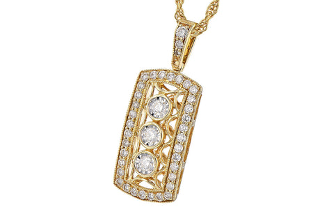 Allison Kaufman Diamond Filigree Pendant