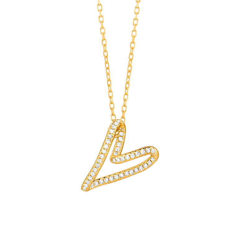 Facet Barcelona Diamond Heart Pendant