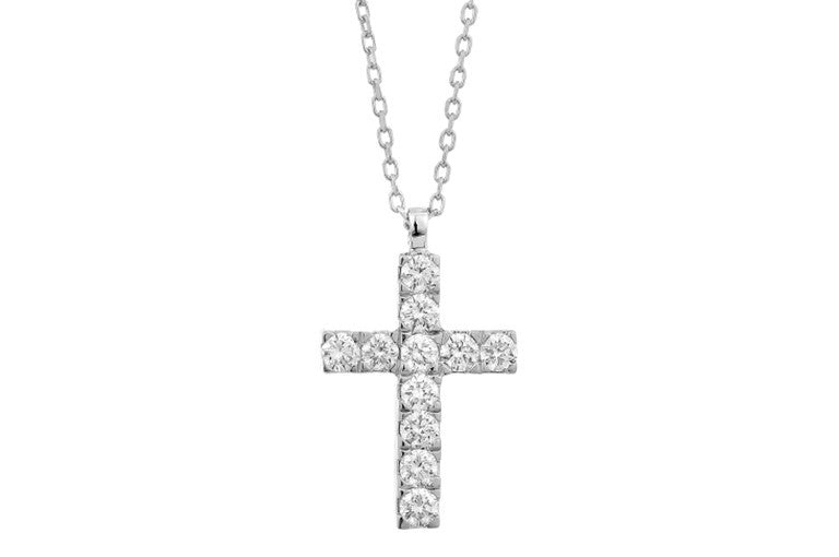 Facet Barcelona Diamond Cross Pendant