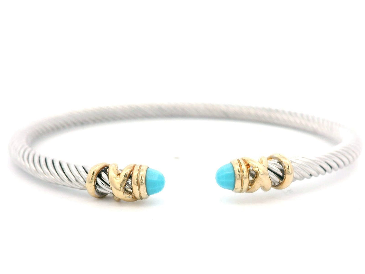 Royal Chain Turquoise Cuff Bracelet