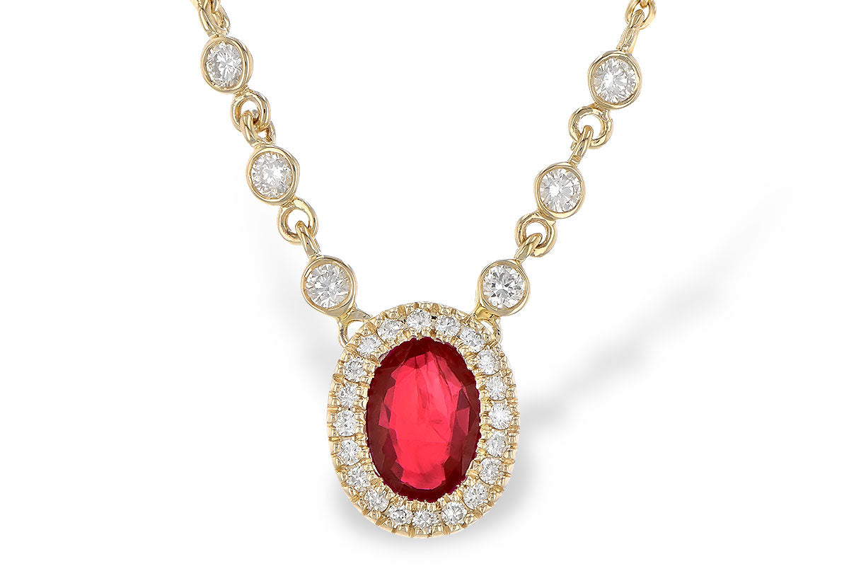 Allison Kaufman Ruby Halo Pendant