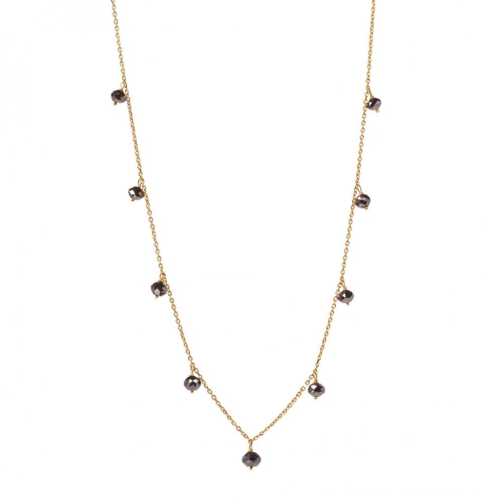 AGI Black Diamond Station Necklace