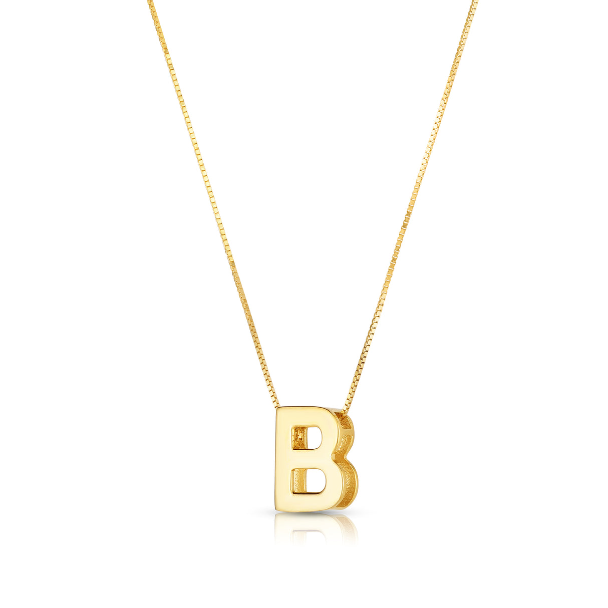 INITIAL "B" NECKLACE
14YG BOX