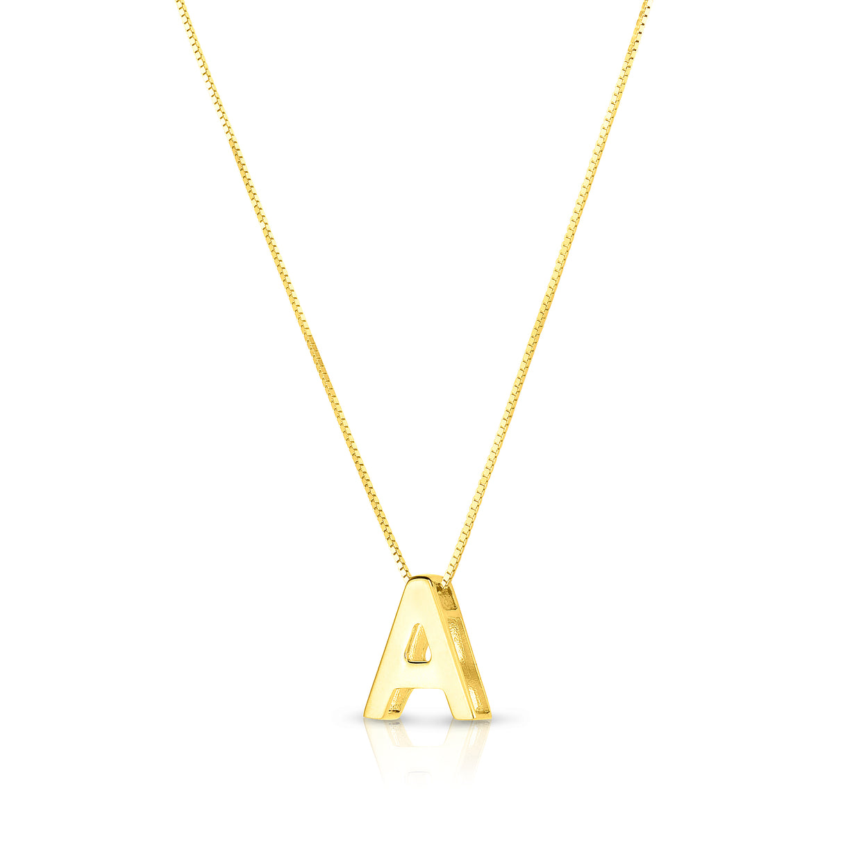 INITIAL "A" NECKLACE
14YG BOX
