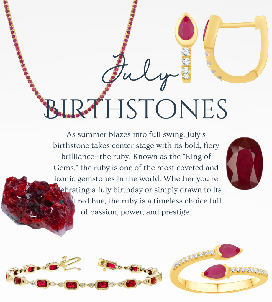 July Birthstone: The Regal Ruby – A Symbol of Passion and Protection