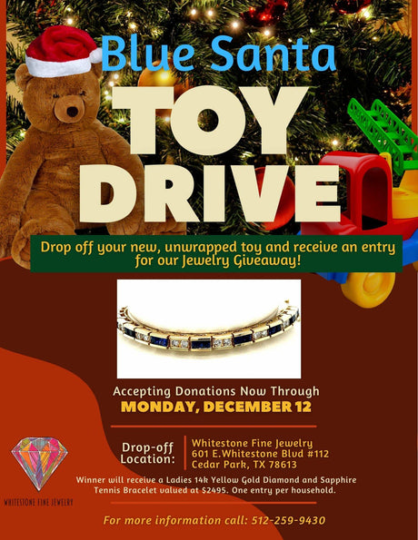 Blue Santa Toy Drive