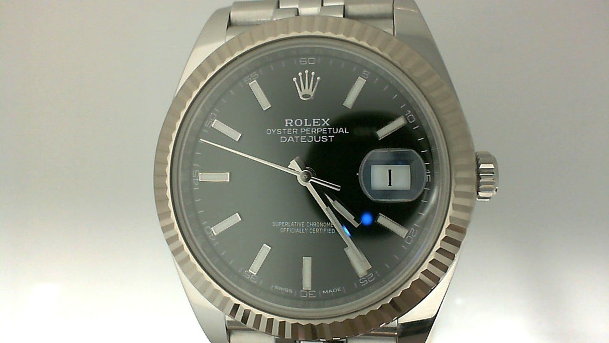 Rolex Datejust Fluted Bezel Bl