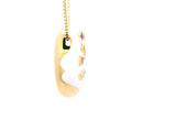 White Frosting Donut Pendant