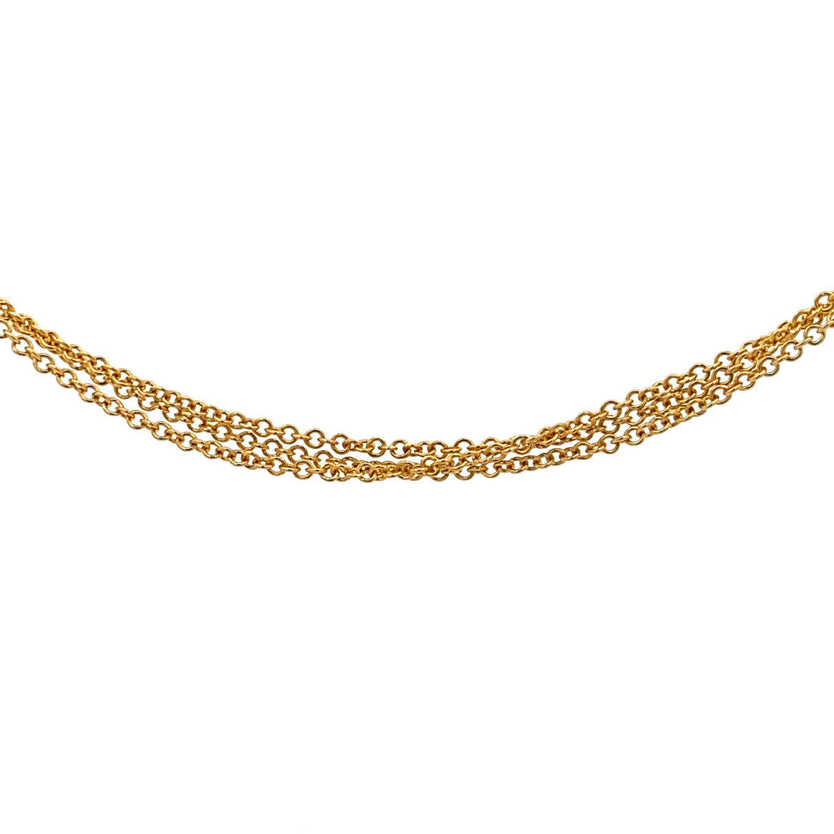 Yellow Gold Tri-Strand Cable Chain