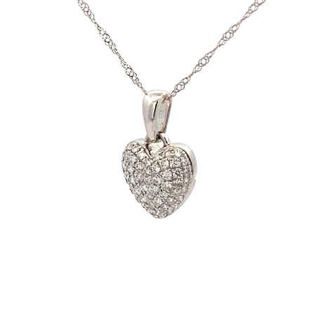 GBC Pave Diamond Heart Pendant
