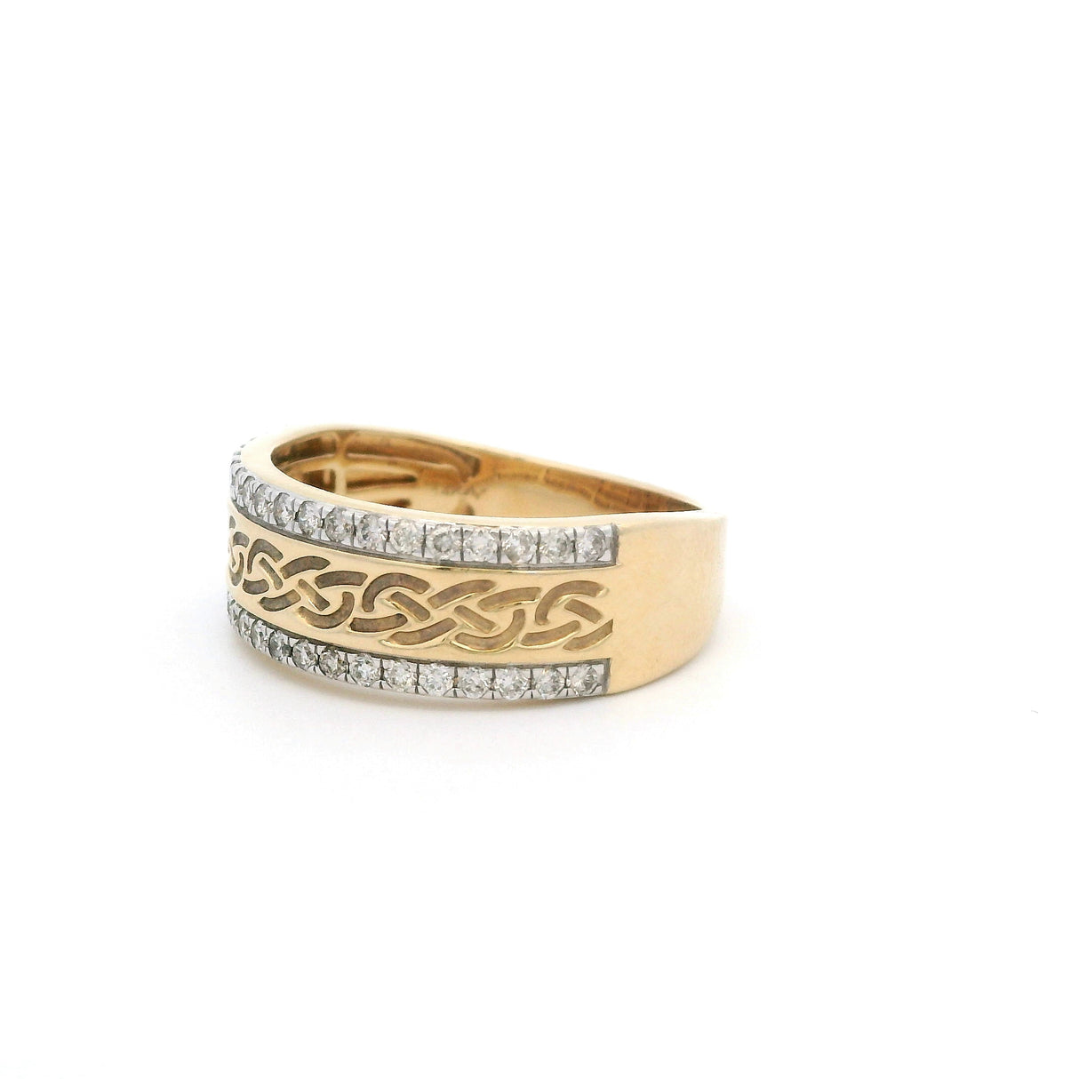 Men's Diamond Braided Ring