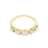 Whitestone Five Stone Diamond Anniversary Band