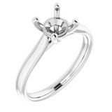 Cathedral Solitaire Semi-Mount Engagement Ring