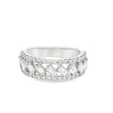 Heera Moti Baguette Diamond Ring