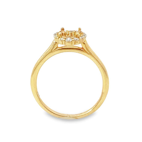 Diamond Semi-mount Engagement Ring