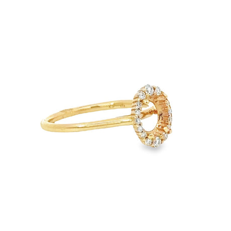 Diamond Semi-mount Engagement Ring