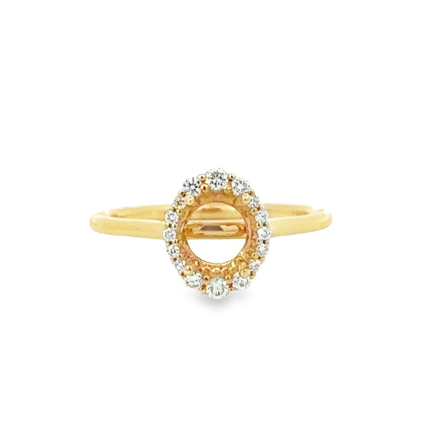 Diamond Semi-mount Engagement Ring
