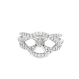 Heera Moti Diamond Engagement Ring