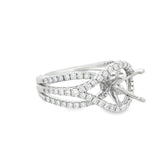 Heera Moti Diamond Engagement Ring