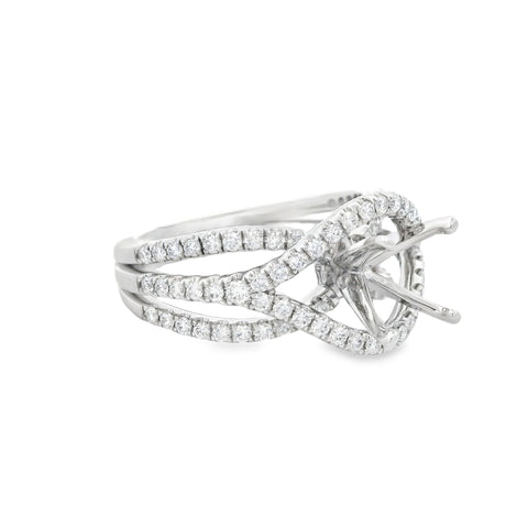 Heera Moti Diamond Engagement Ring