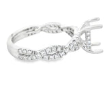 Herra Moti Platinum Hidden Halo Engagement Ring
