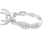 Herra Moti Platinum Hidden Halo Engagement Ring