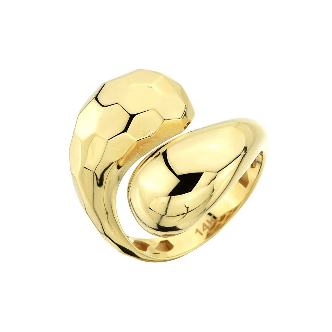 Prins Textured Puff Bypass Ring