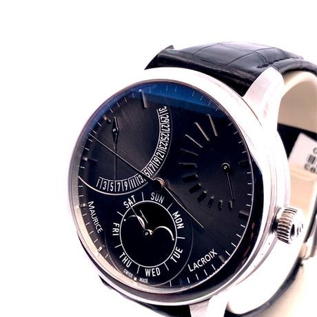Maurice Lacroix Moonphase Silver Dial 43mm