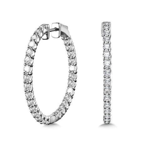 SDC Creations Diamond Hoop Earrings