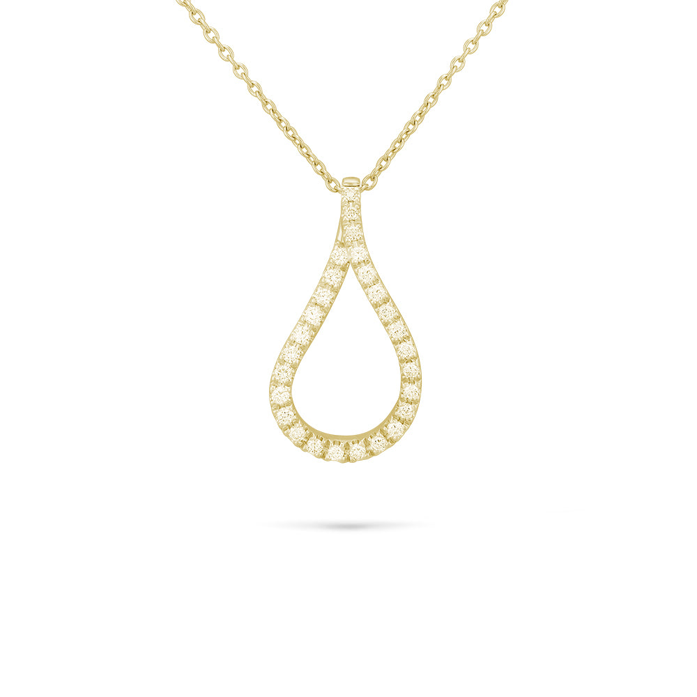 Piero Milano Diamond Teardrop Pendant