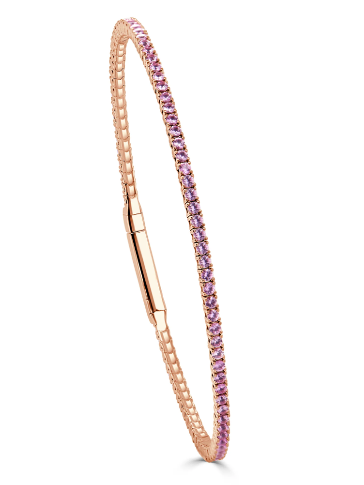 Sabrina Designs Pink Sapphire Bangle Bracelet