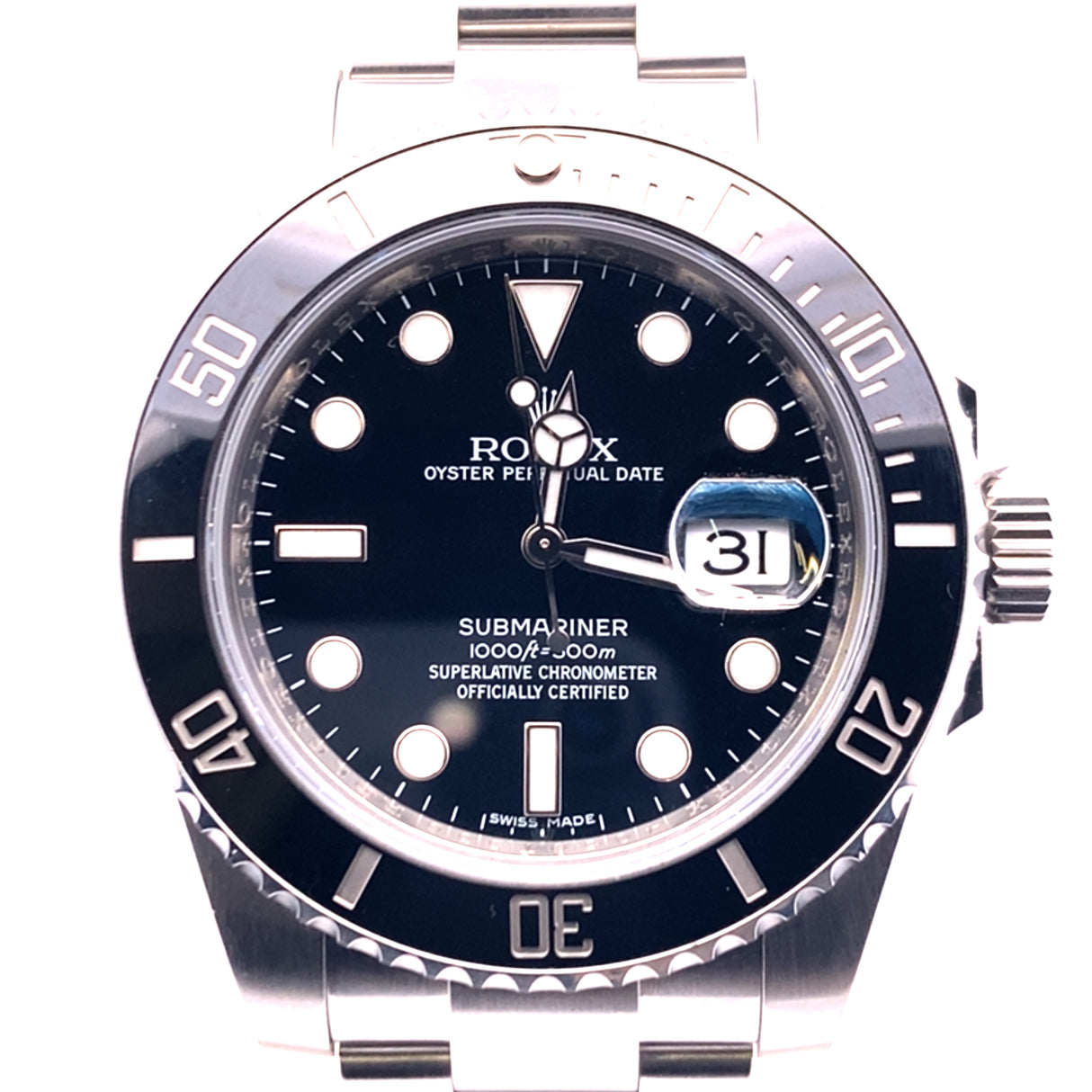 2012 Rolex Submariner Date Black Dial