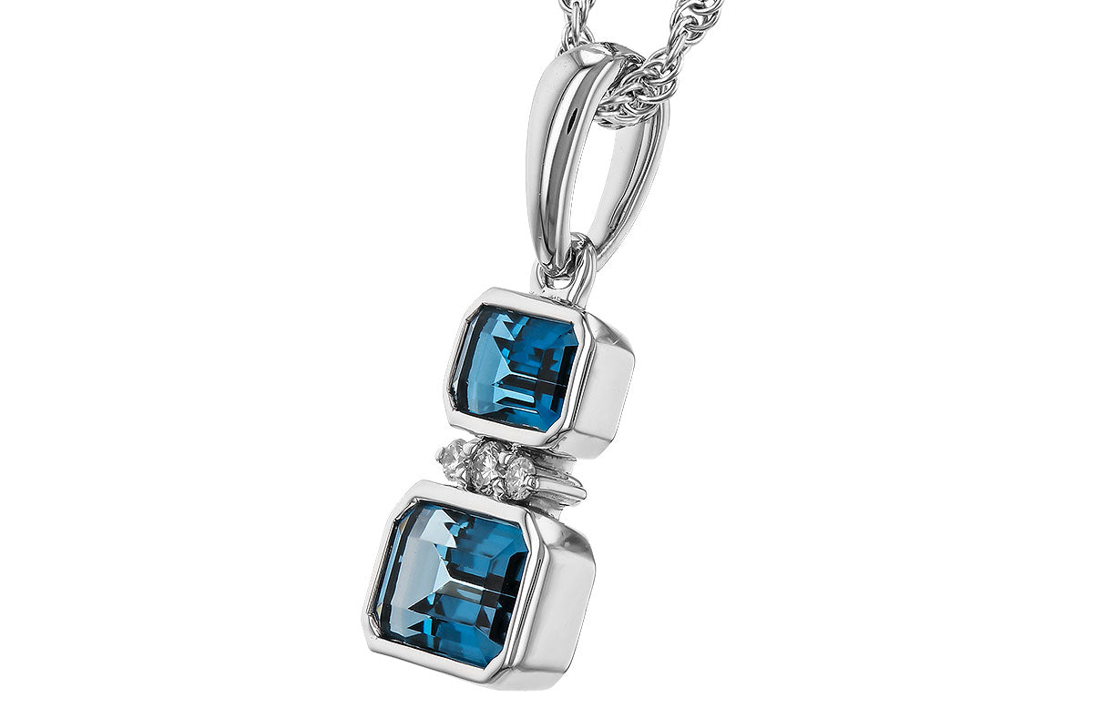 Allison Kaufman London Blue Topaz Pendant