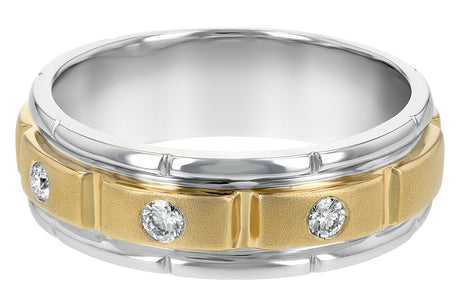 Allison Kaufman Men's Diamond Wedding Band