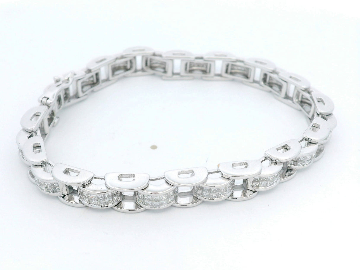 Princess Cut Diamond Bracelet