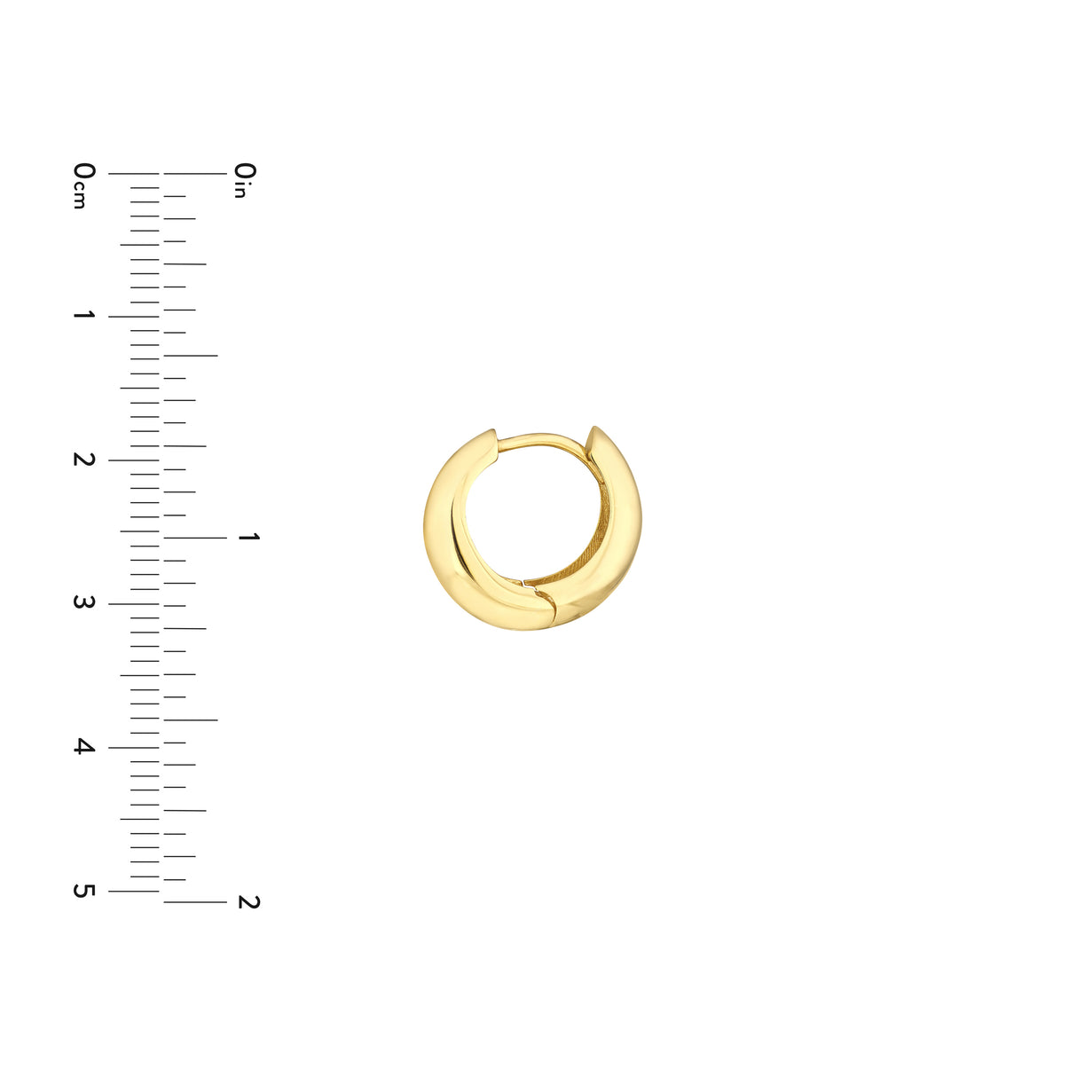 Midas Graduating Gold Hoop Earrings