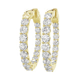 Ethos - Certified Lab Diamond Hoop Earrings 3.00ctw