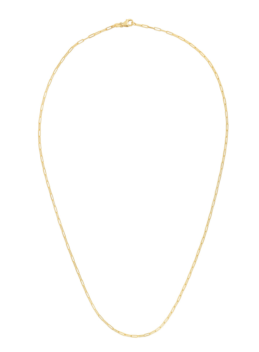 Royal Chain Gold Paperclip Chain 18in