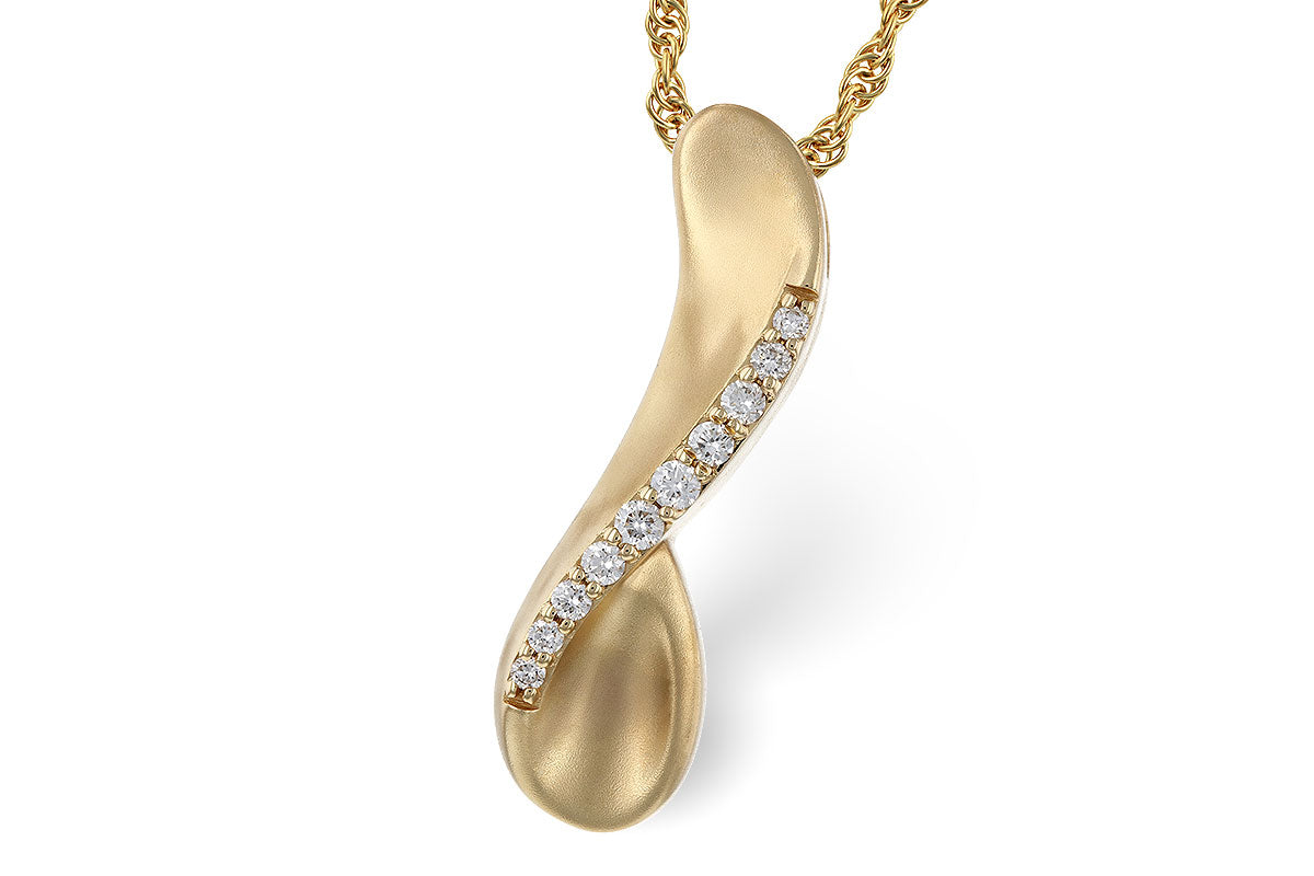 Allison Kaufman Satin Diamond Pendant