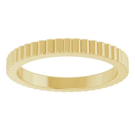 Stuller  Grooved Gold Band