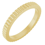 Stuller  Grooved Gold Band
