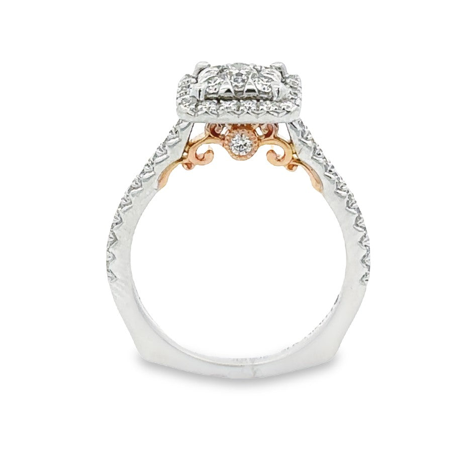 Diamond Cluster Engagement Ring