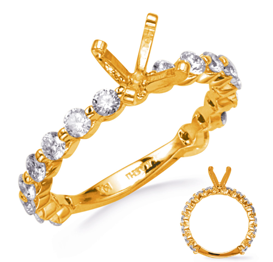 S.Kashi Diamond Semi-Mount Engagement Ring