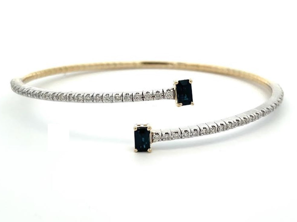 Heera Moti Diamond Bypass Bracelet