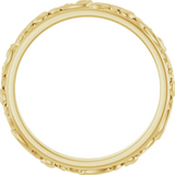 Stuller Floral Sculptural  Gold Band