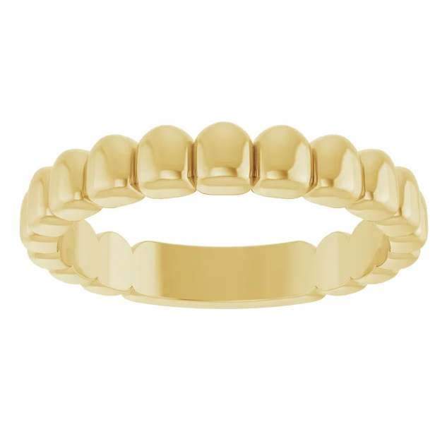 Stuller Scalloped Gold Band