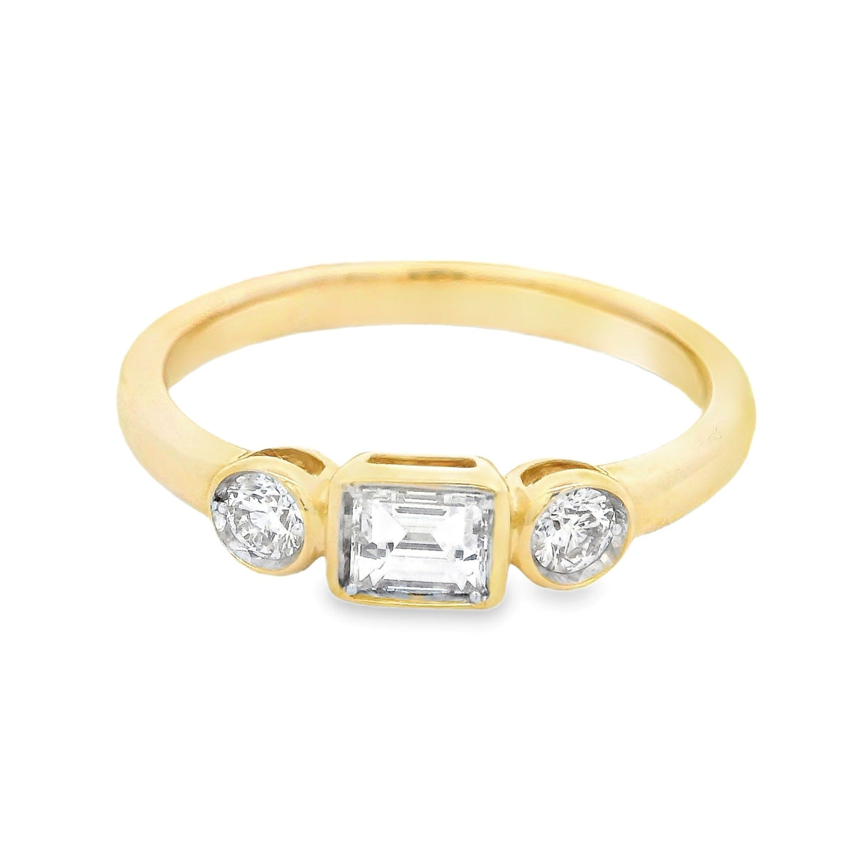 Herra Moti Baguette & Round Diamond Ring