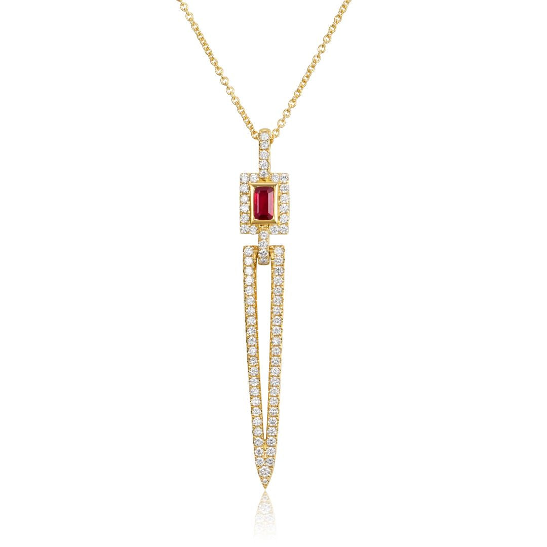 Prins Ruby & Diamond Pendant