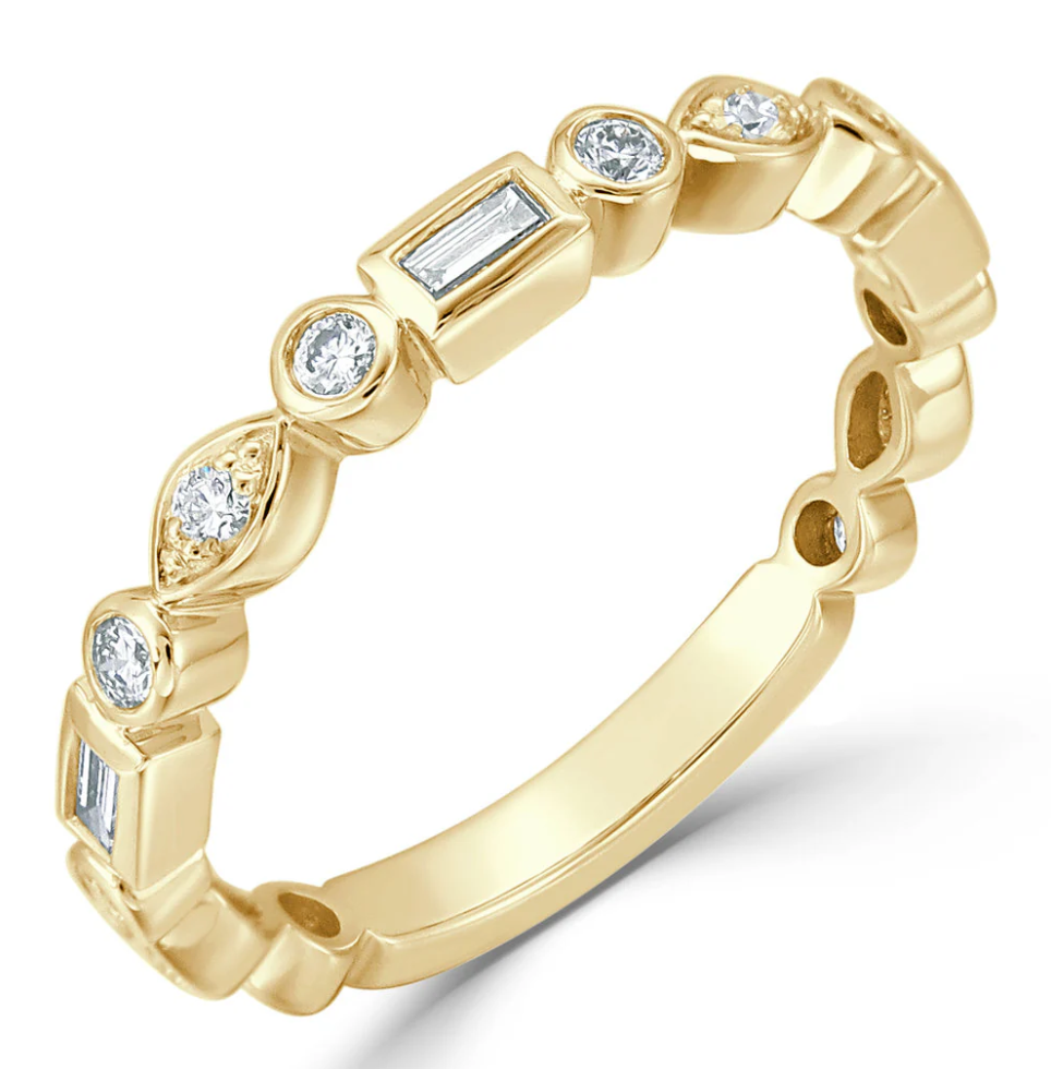 Sabrina Design Diamond Stackable Ring